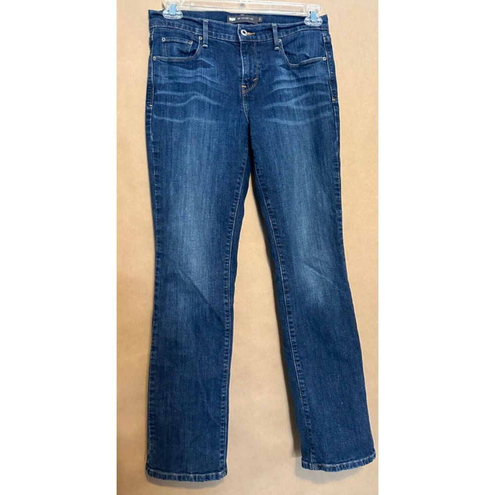 levis 505 Jeans Womens 6 Blue Denim Straight Leg Outdoor Workwear Adult jeans